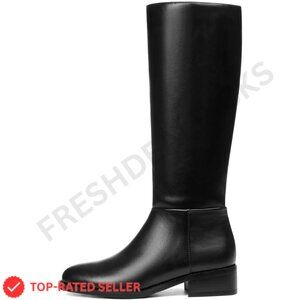 Brand New Mattiventon Boots 7 Black Knee High